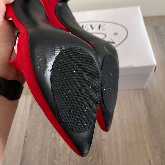 Steve Madden Dance Heels | Red Suede - Picture 4 of 6